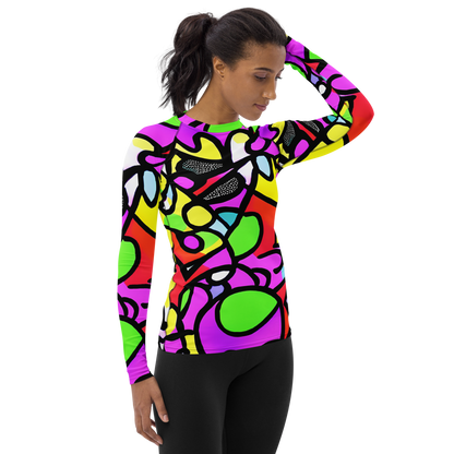 Women's Rash Guard - Vivid Serenade