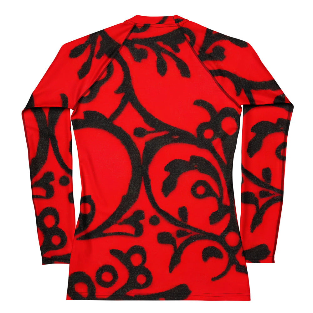 Women's Rash Guard - Scarlet Enigma