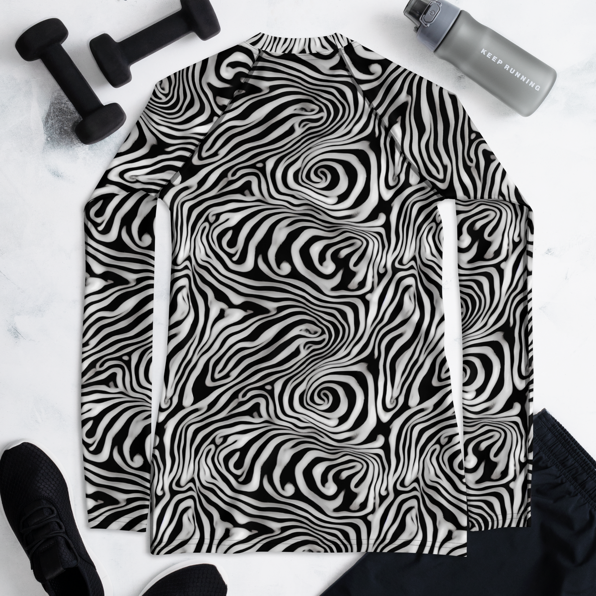 Women's Rash Guard - Warped Cosmos