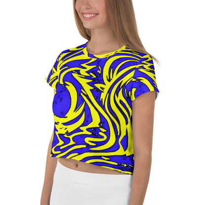 Women's Crop Tee - Fleeting Firefly