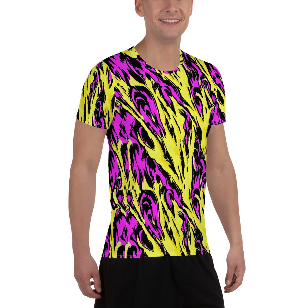 Men's Athletic T-Shirt - Neon Savanna
