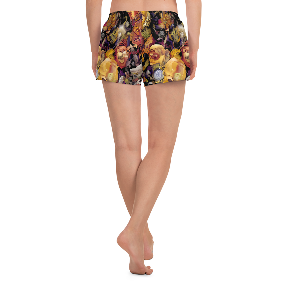 Women’s Athletic Shorts - Arcimboldo Abundance