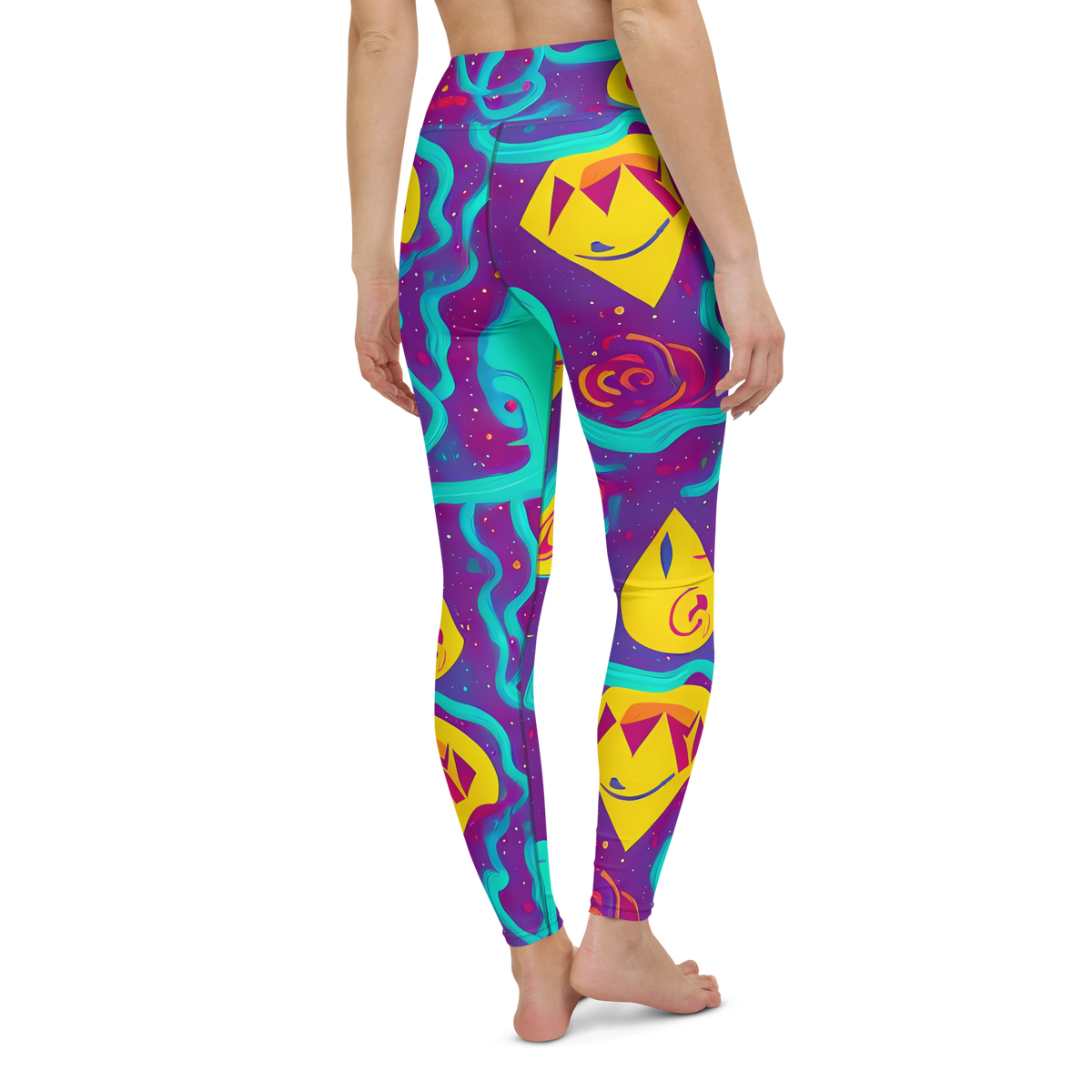 Yoga Leggings - Cosmic Current