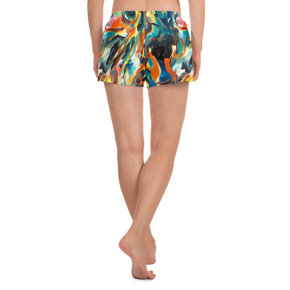 Women’s Athletic Shorts - Chromatic Vortex