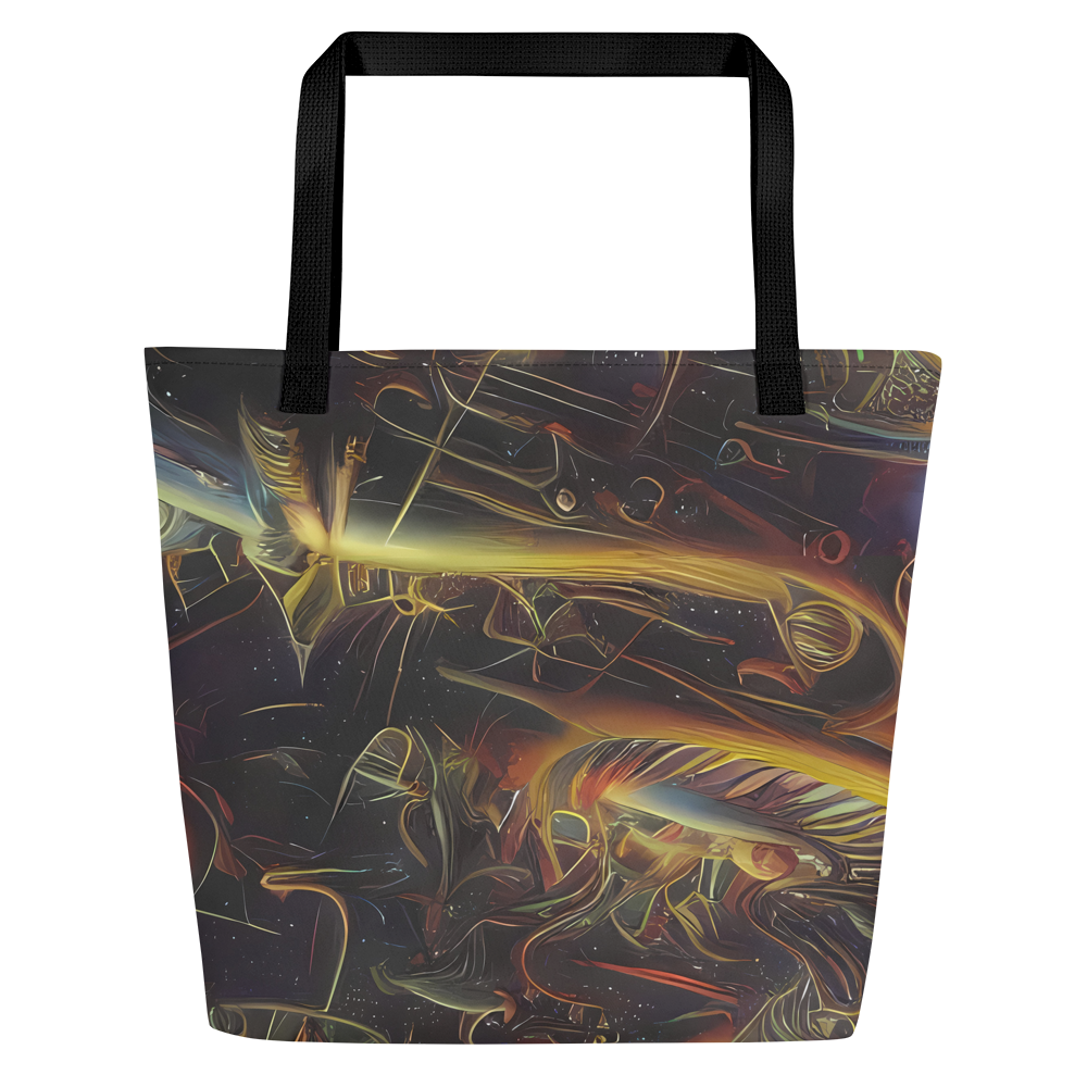 Large Tote Bag w/ Pocket - Galactic Swirl