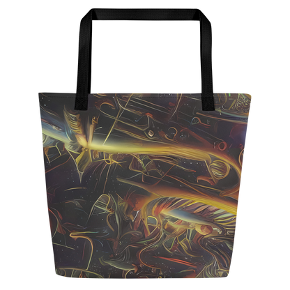 Large Tote Bag w/ Pocket - Galactic Swirl