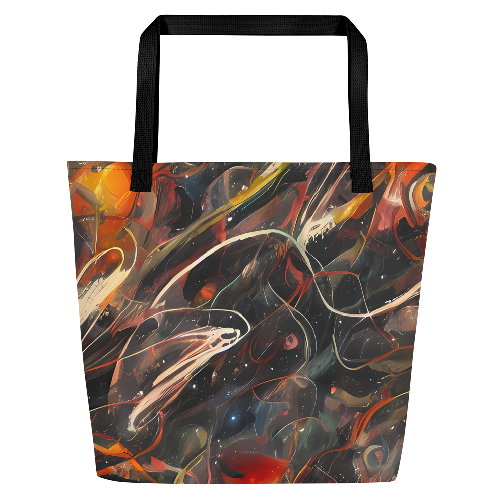 Large Tote Bag w/ Pocket - Temporal Vortex