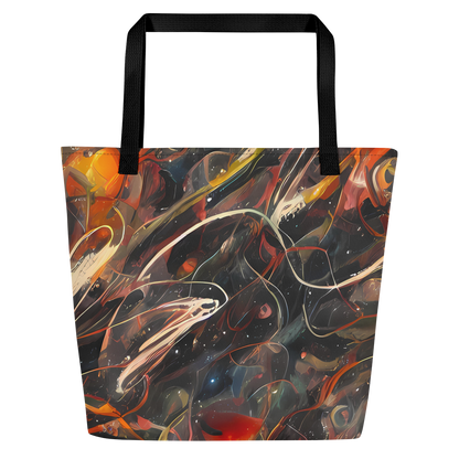 Large Tote Bag w/ Pocket - Temporal Vortex