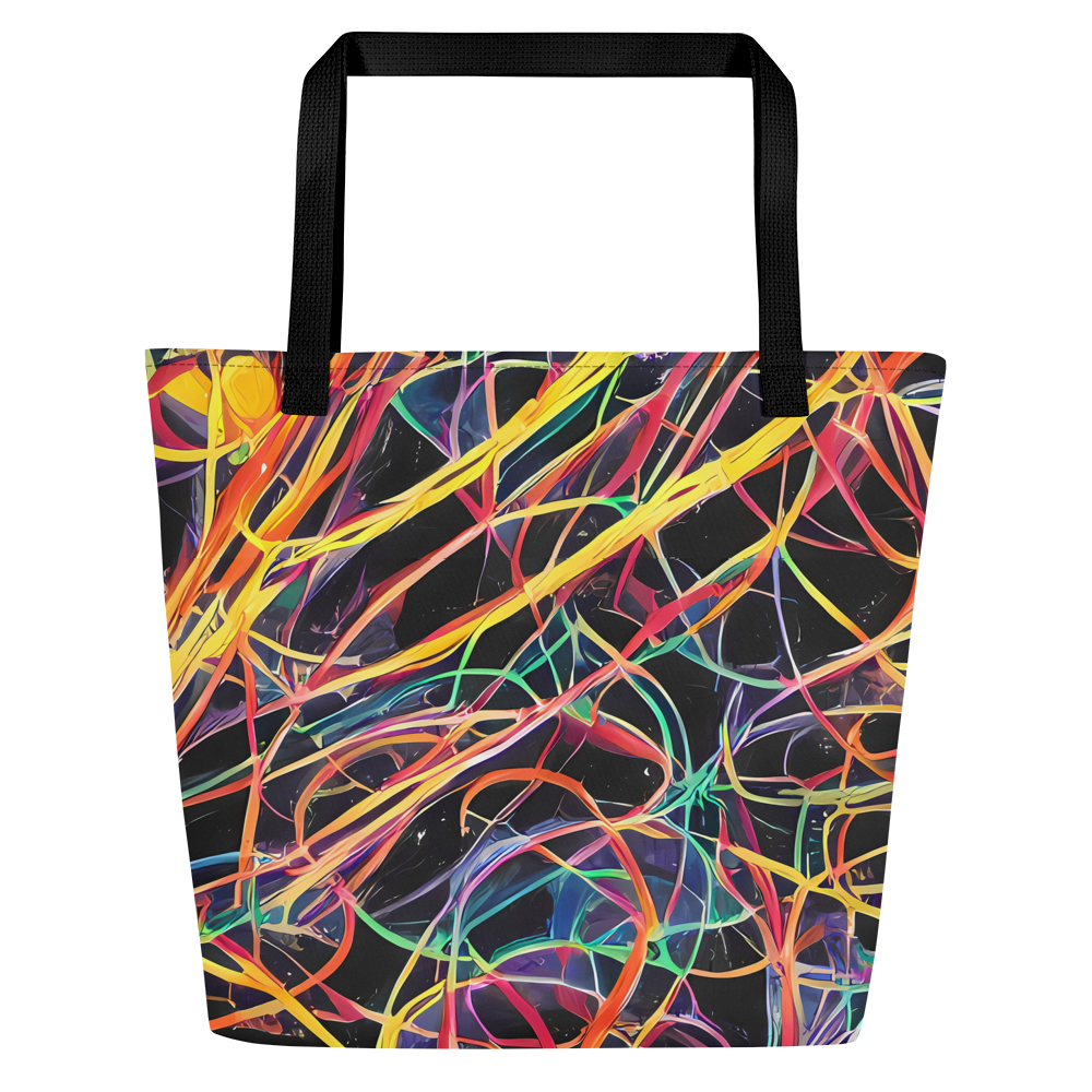 Large Tote Bag w/ Pocket - Acconci Twirl