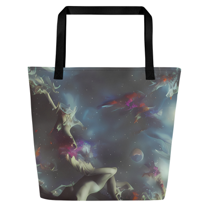 Large Tote Bag w/ Pocket - Cosmic Dancer