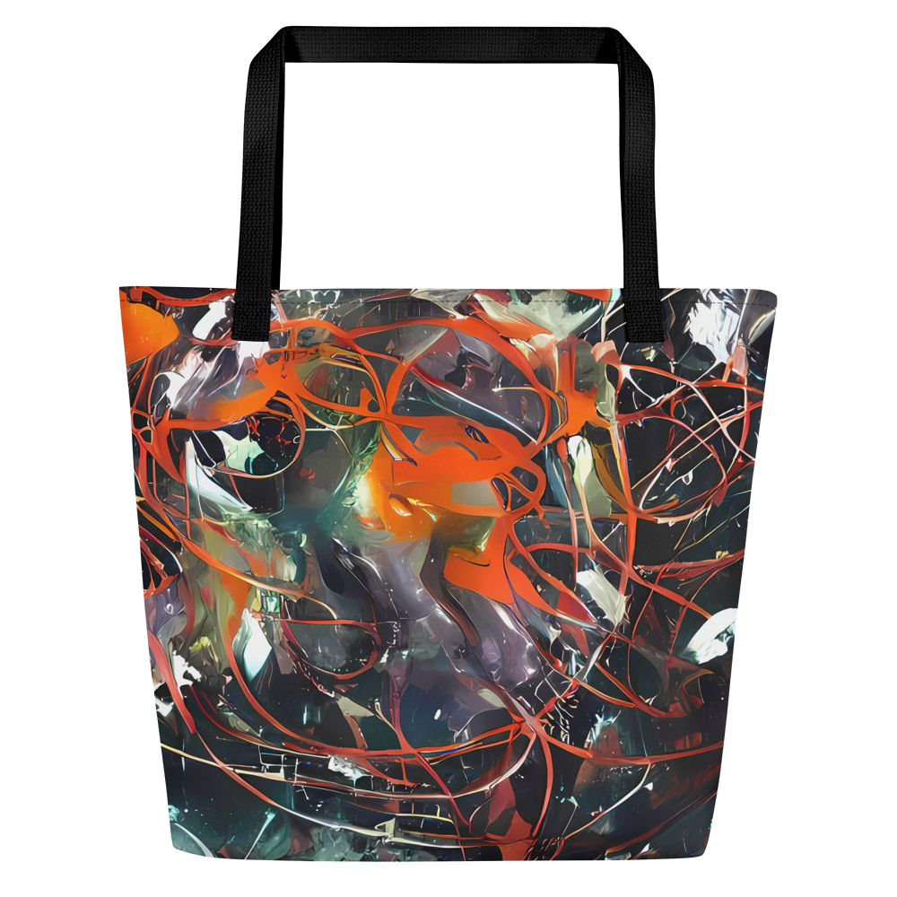 Large Tote Bag w/ Pocket - Chaos Canvas