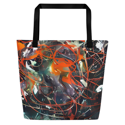Large Tote Bag w/ Pocket - Chaos Canvas