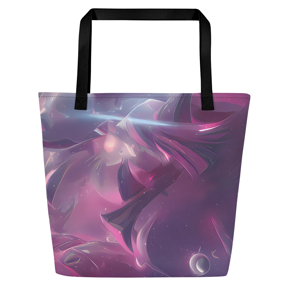 Large Tote Bag w/ Pocket - Vertex Visions