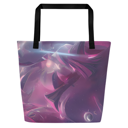 Large Tote Bag w/ Pocket - Vertex Visions