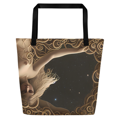 Large Tote Bag w/ Pocket - Ether Whorls