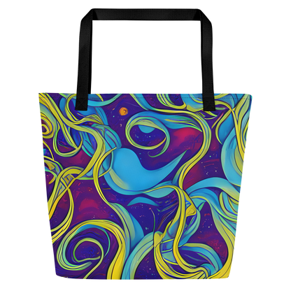 Large Tote Bag w/ Pocket - Stellar Swirls