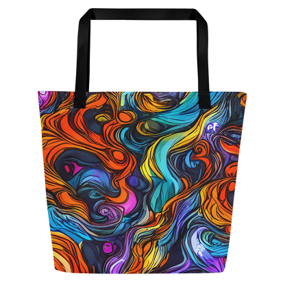 Large Tote Bag w/ Pocket - Guiard's Whirl