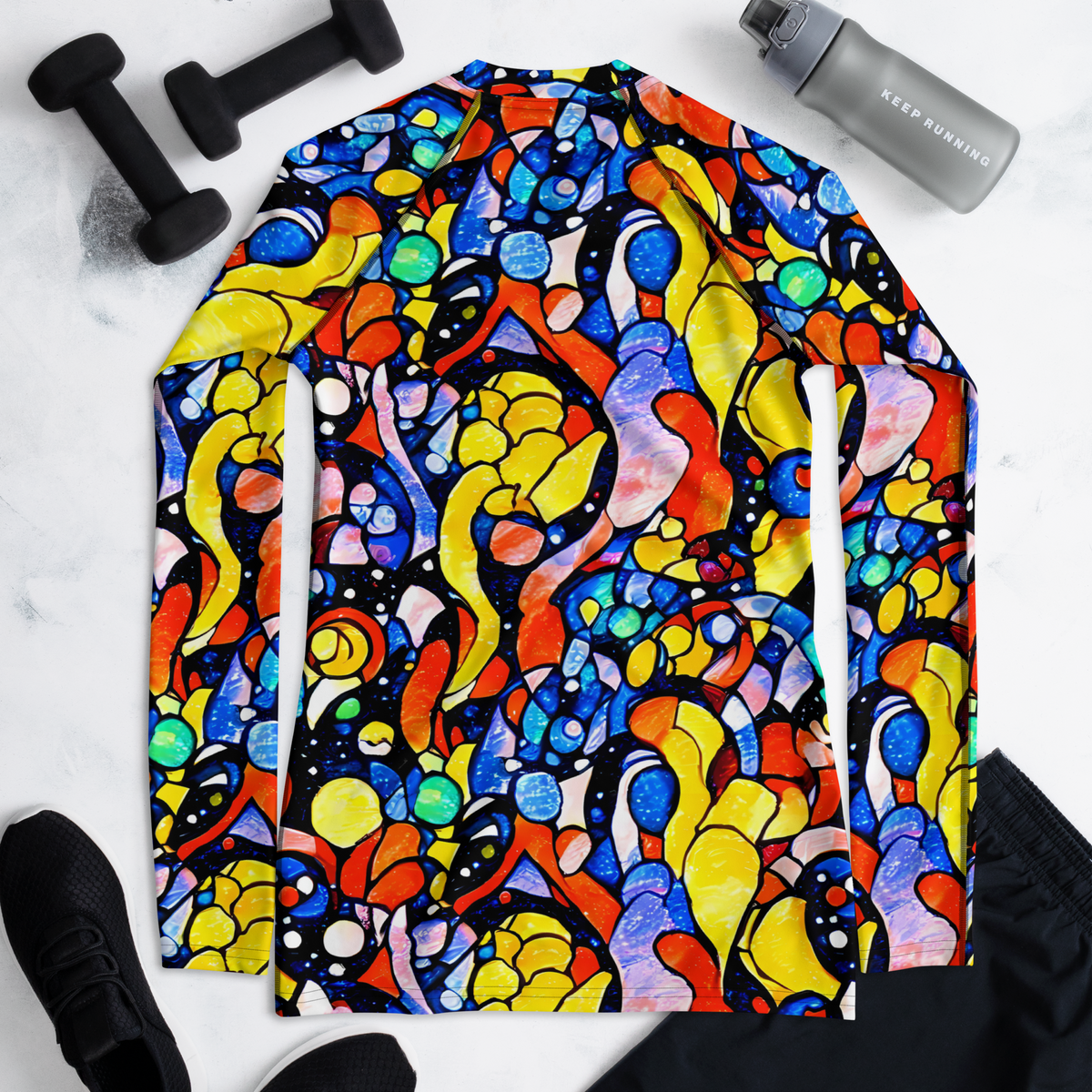 Women's Rash Guard - Supernova Symphony