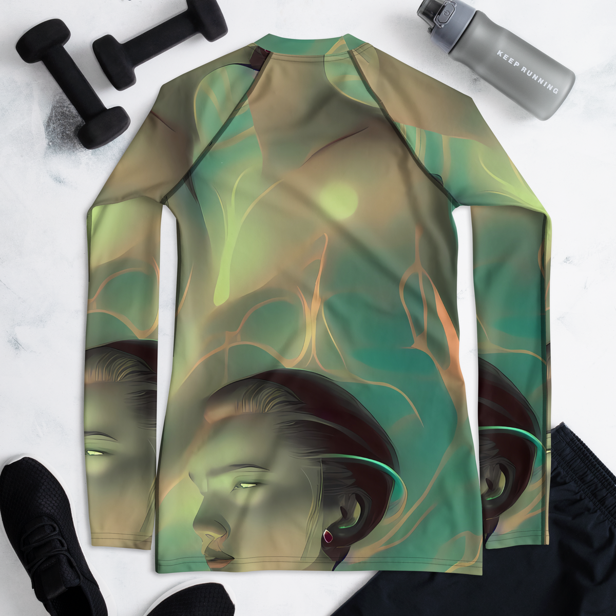 Women's Rash Guard - Spectral Whisper