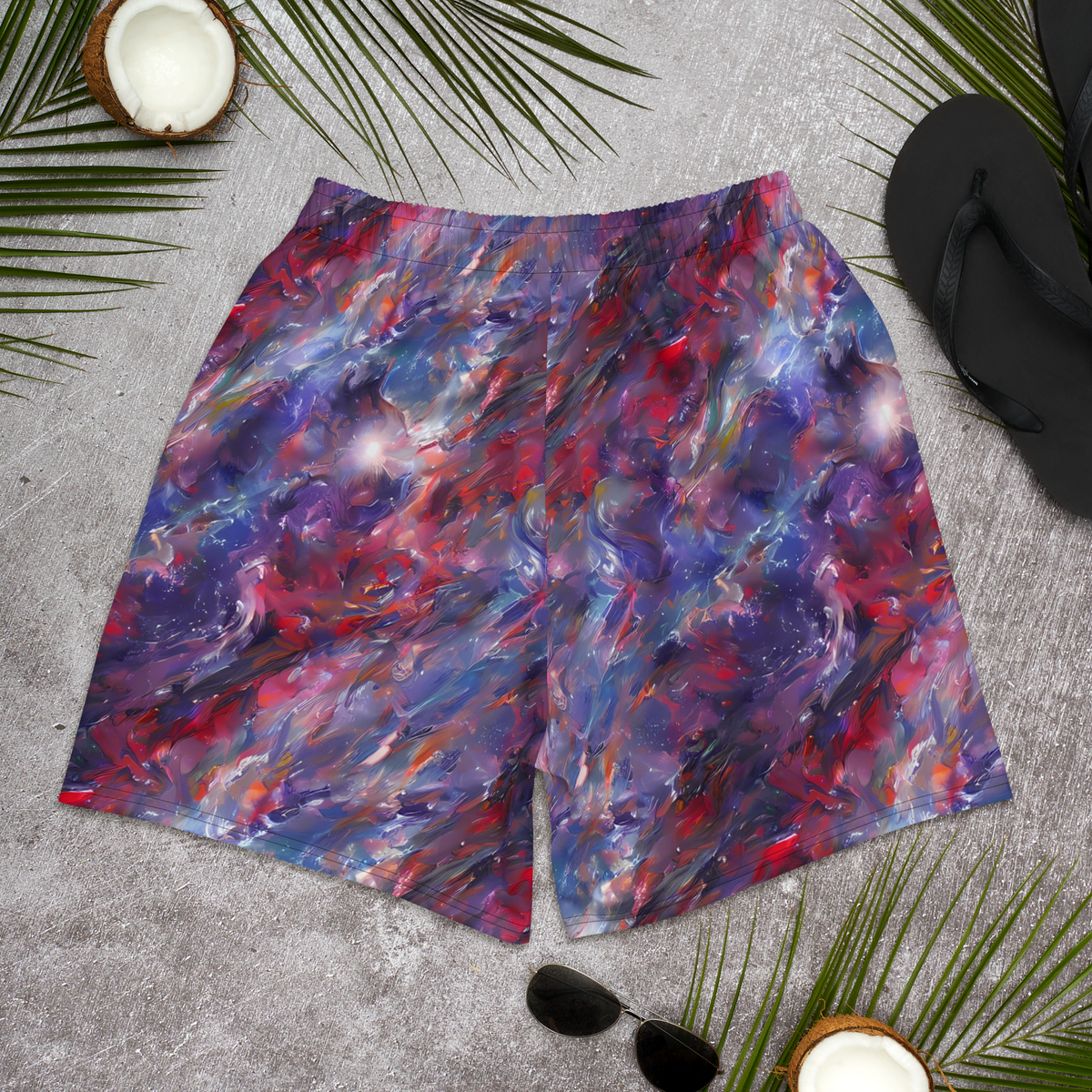 Men's Athletic Shorts - Nihei Nightscape