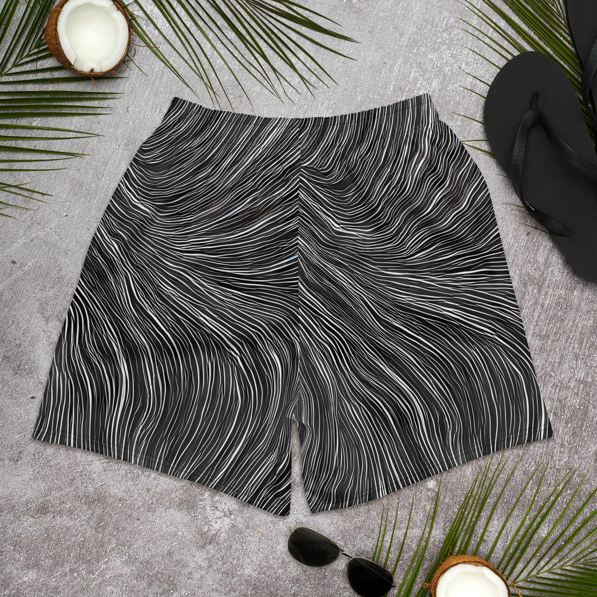 Men's Athletic Shorts - Wirth Waves