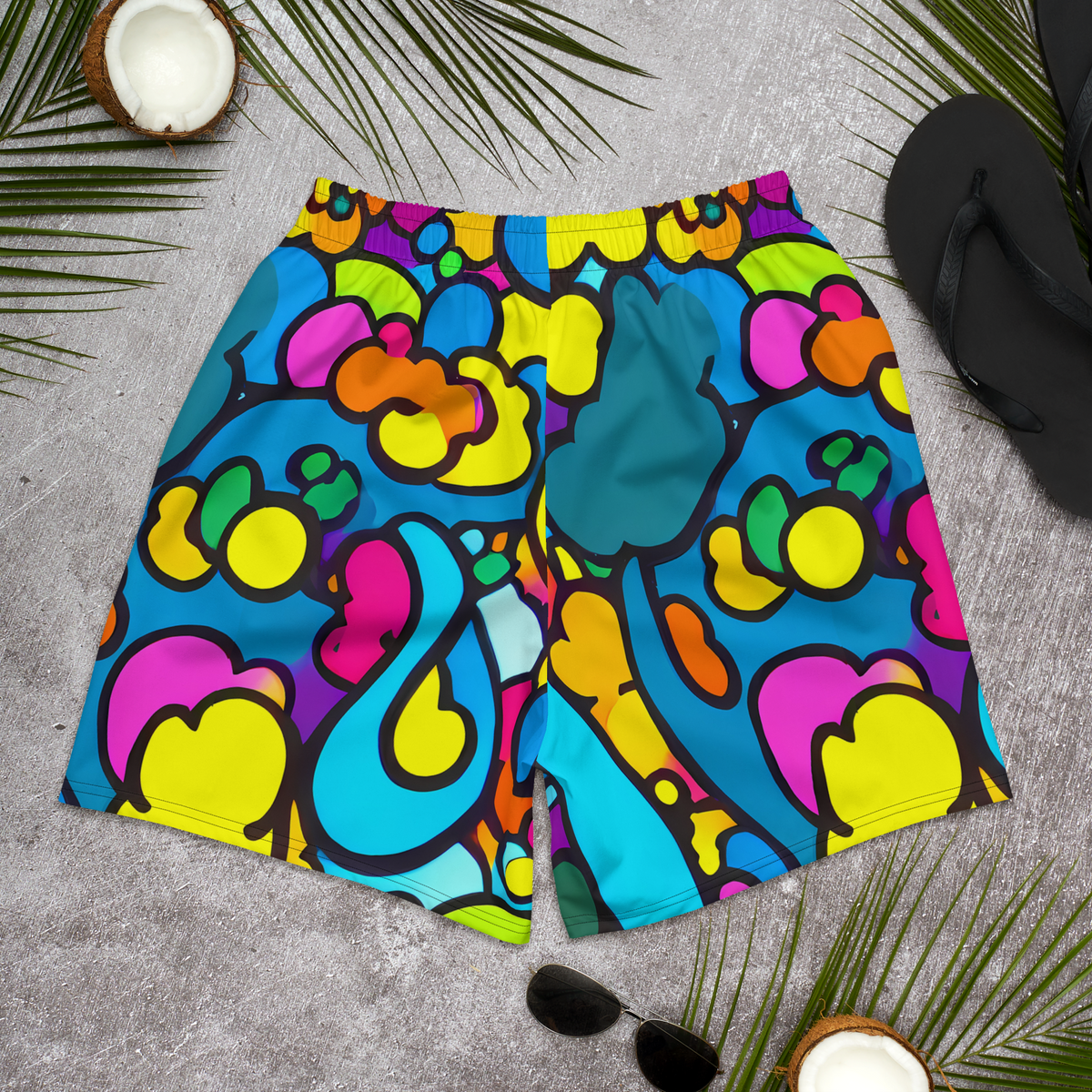 Men's Athletic Shorts - Pop Playland