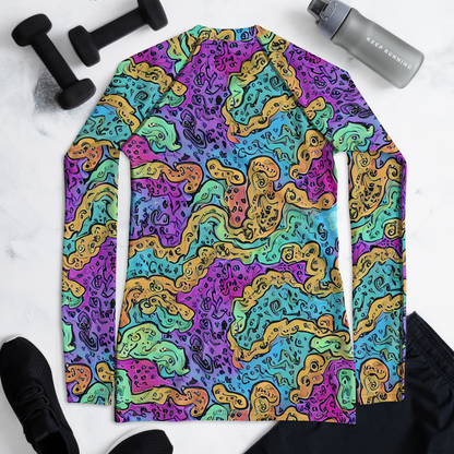Women's Rash Guard - Intergalactic Graffiti