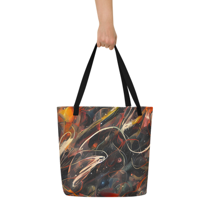 Large Tote Bag w/ Pocket - Temporal Vortex