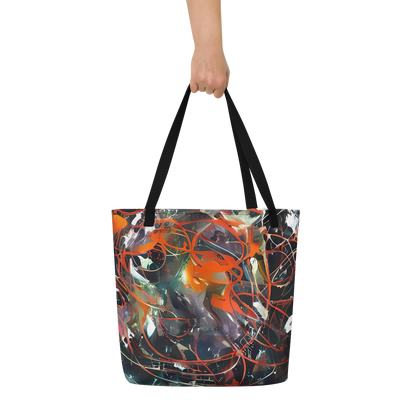 Large Tote Bag w/ Pocket - Chaos Canvas