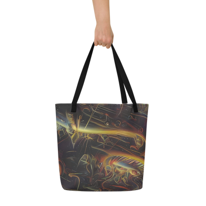 Large Tote Bag w/ Pocket - Galactic Swirl