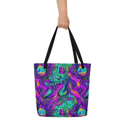 Large Tote Bag w/ Pocket - Vortex Dream
