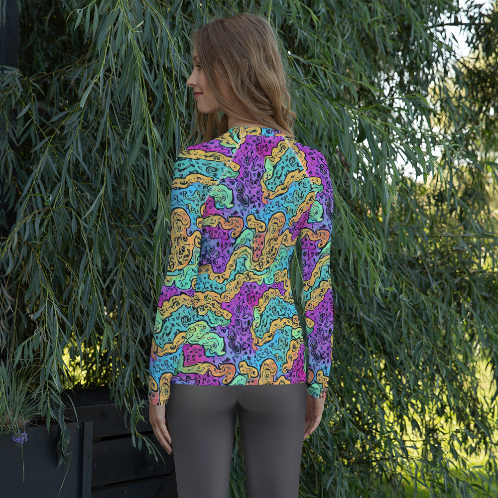 Women's Rash Guard - Intergalactic Graffiti