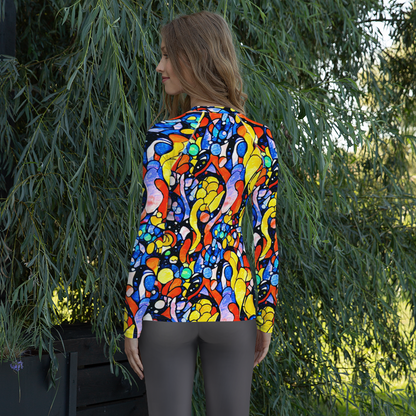 Women's Rash Guard - Supernova Symphony