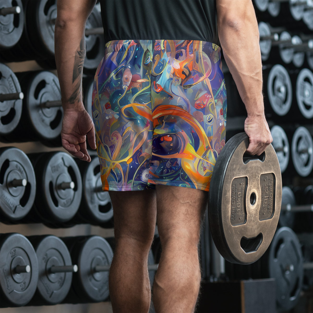 Men's Athletic Shorts - Spectral Swathe