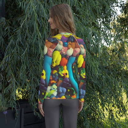 Women's Rash Guard - Bubble Pop Art