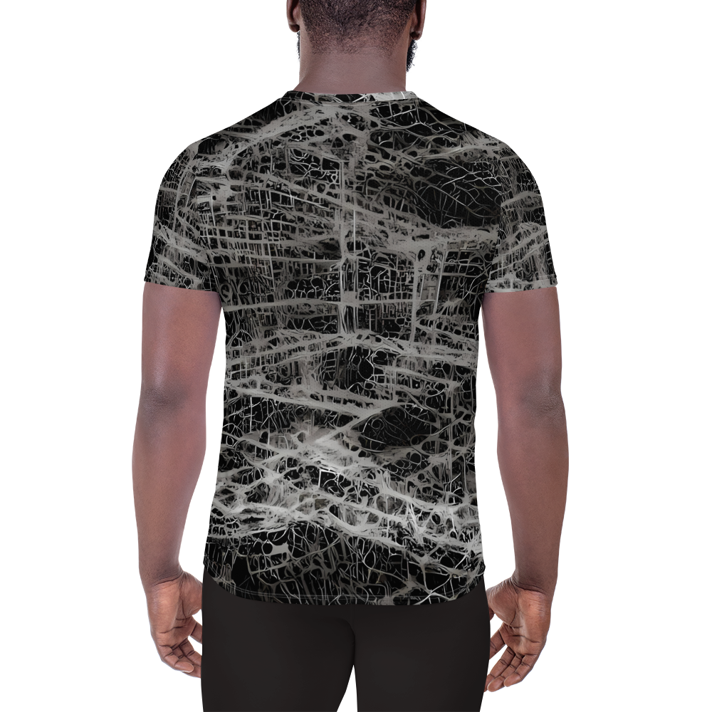 Men's Athletic T-Shirt - Monochrome Mesh