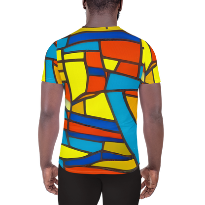 Men's Athletic T-Shirt - Mondrian Mesh