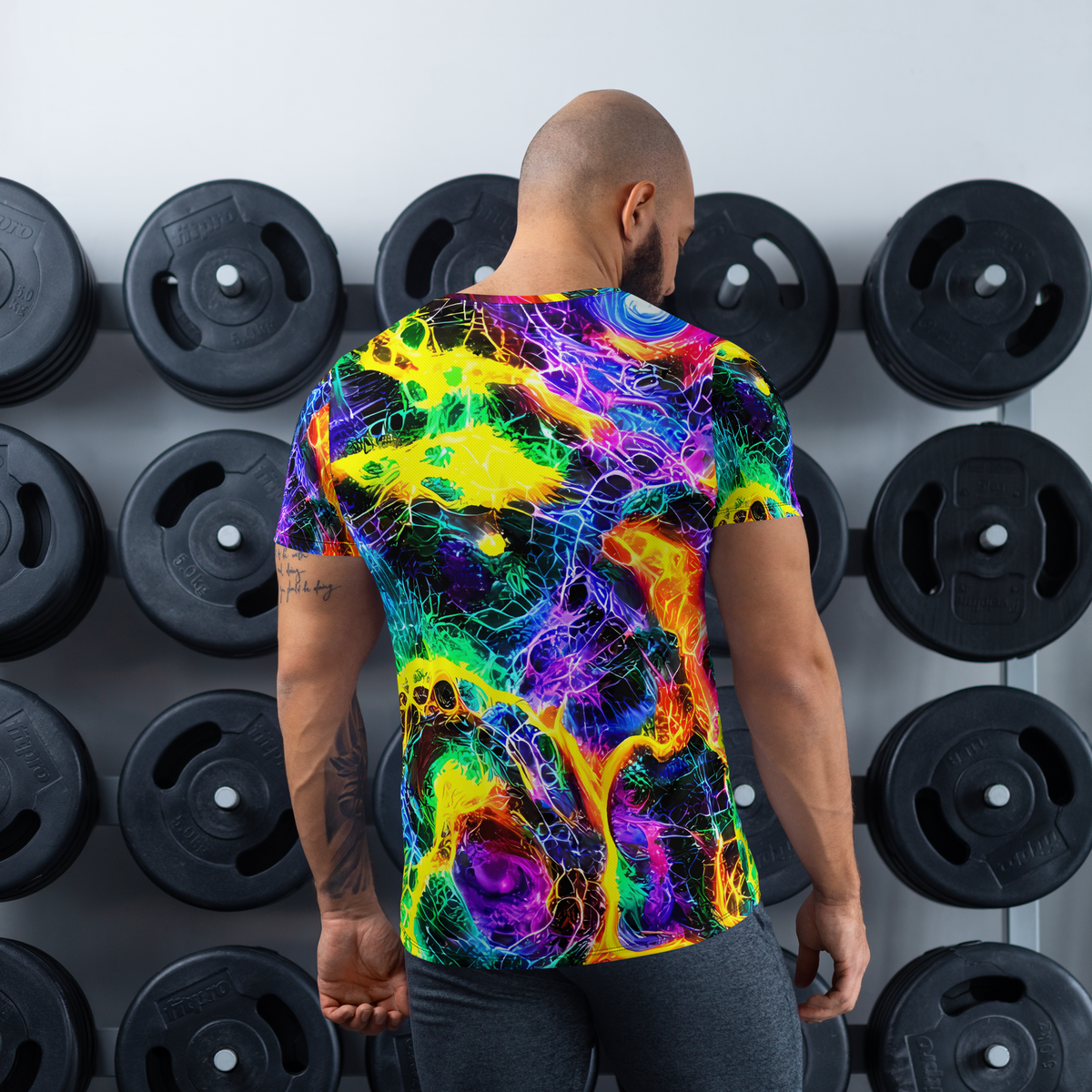 Men's Athletic T-Shirt - Vivid Veil
