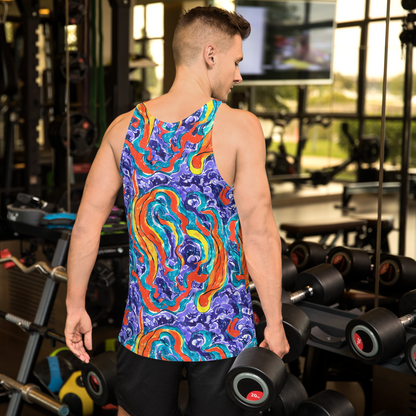 Men's Tank Top - Galactic Waves