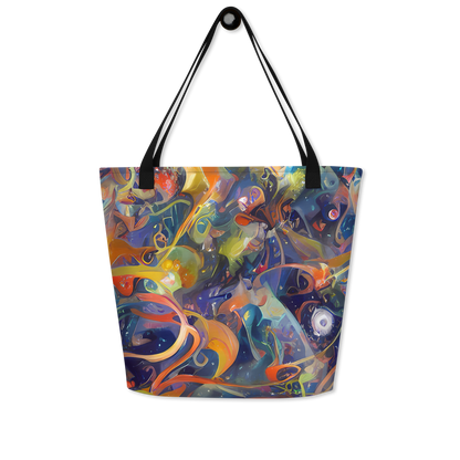 Large Tote Bag w/ Pocket - Spectral Swathe