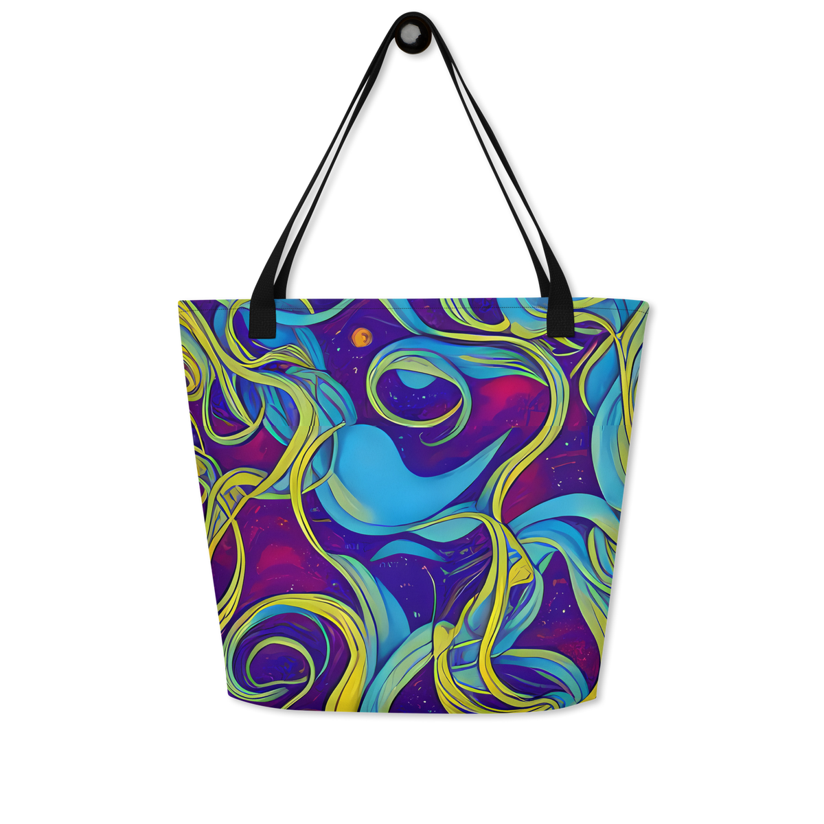 Large Tote Bag w/ Pocket - Stellar Swirls