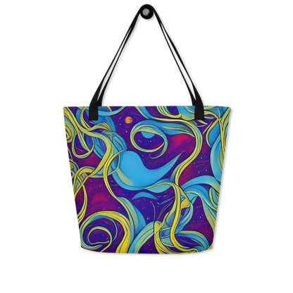 Large Tote Bag w/ Pocket - Stellar Swirls