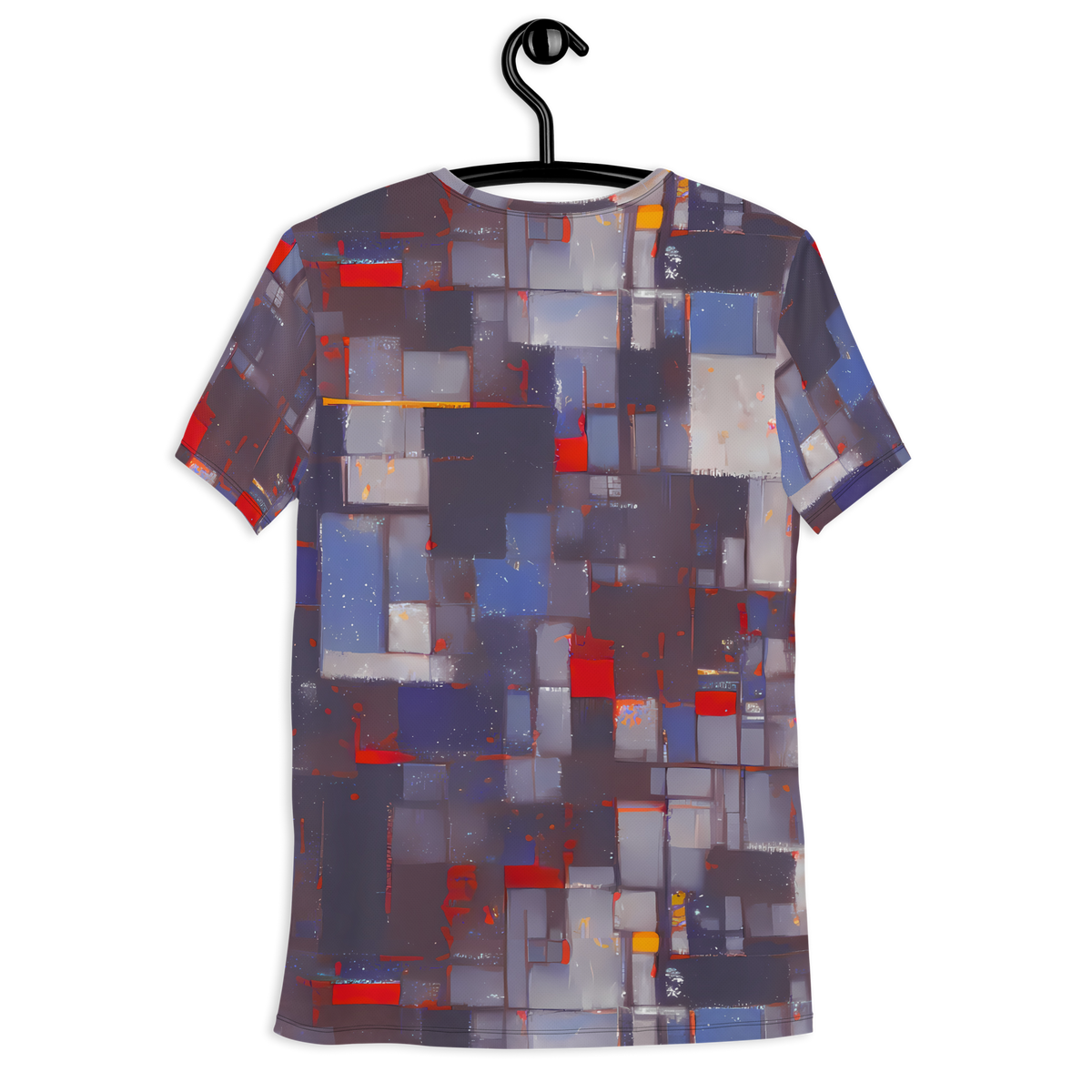 Men's Athletic T-Shirt - Cubist Rhythm