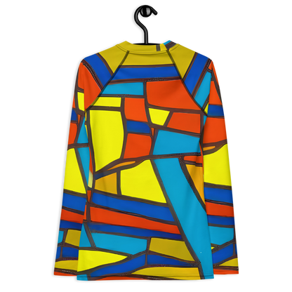 Women's Rash Guard - Mondrian Mesh