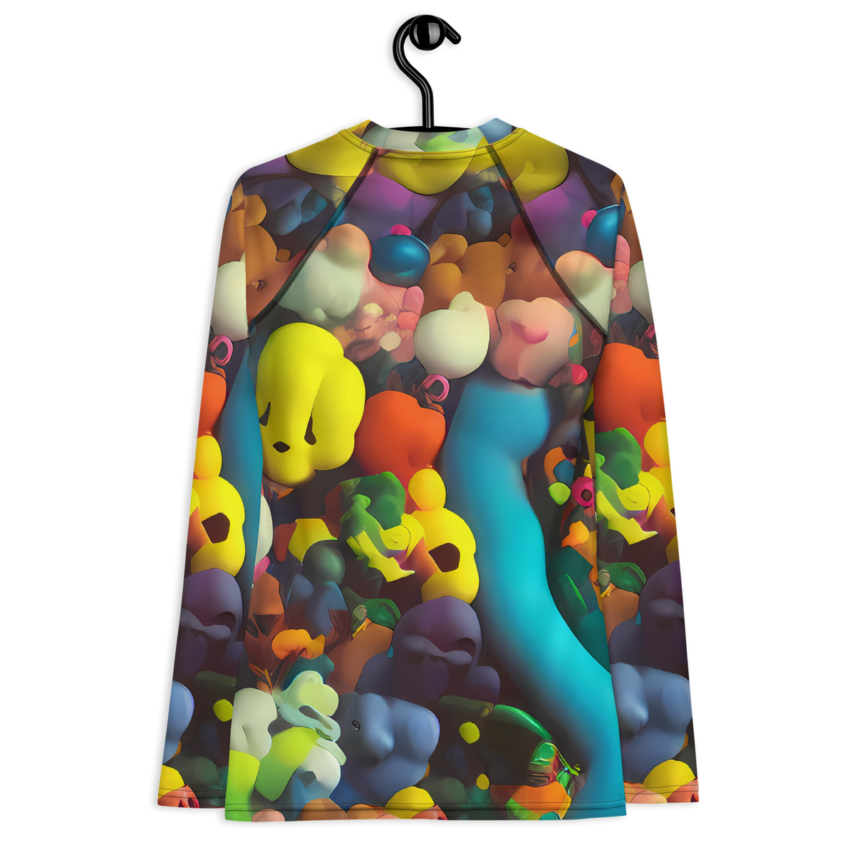 Women's Rash Guard - Bubble Pop Art