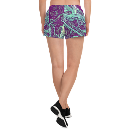 Women’s Athletic Shorts - Temple Swirls