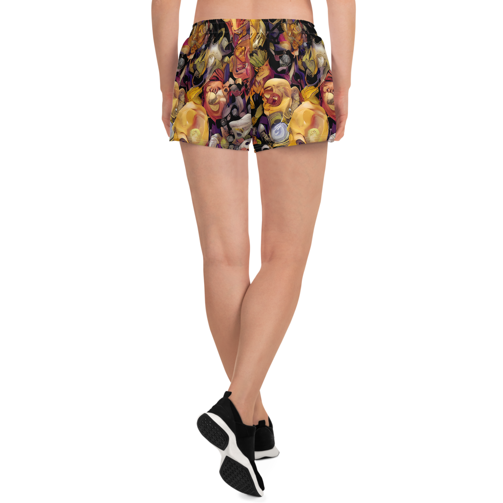 Women’s Athletic Shorts - Arcimboldo Abundance