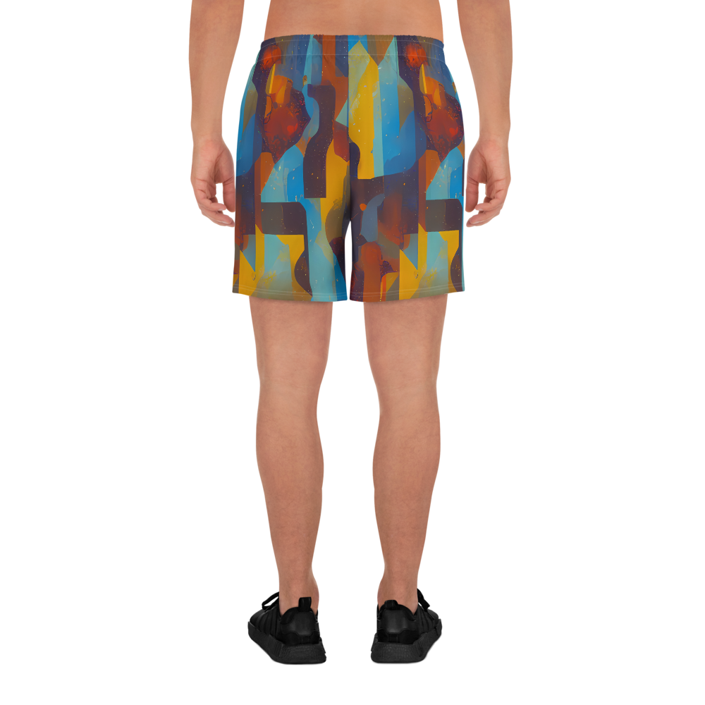Men's Athletic Shorts - Cubist Dusk