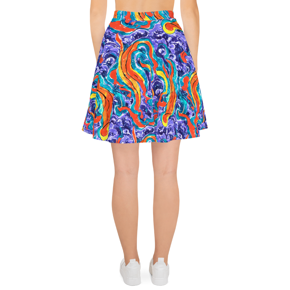 Skater Skirt - Galactic Waves