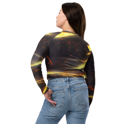 Long Sleeve Crop Top - Stellar Arcana